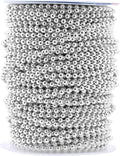 Mandala Crafts 4mm Faux Metallic Silver Pearl Beads Roll by MandalaCrafts
