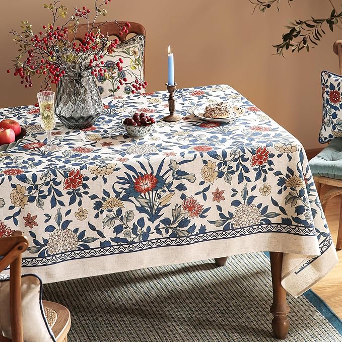 patdrea Designer Blue Tablecloth - Image 8