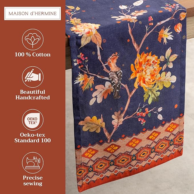 Maison d' Hermine Table Runner 100% Cotton Single Layer Table Runners 108 - Image 2