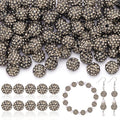 200pcs 10mm Rhinestone Beads for Jewelry Making, Sparkle Crystal Clay Christmas by TINKRSTUFF