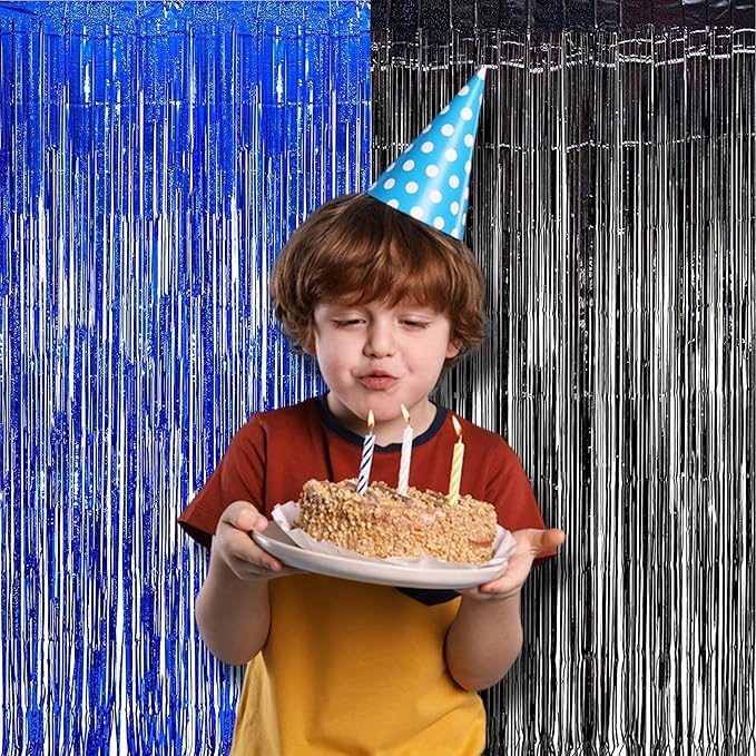 Foil Fringe Curtain Party Decorations - Image 3