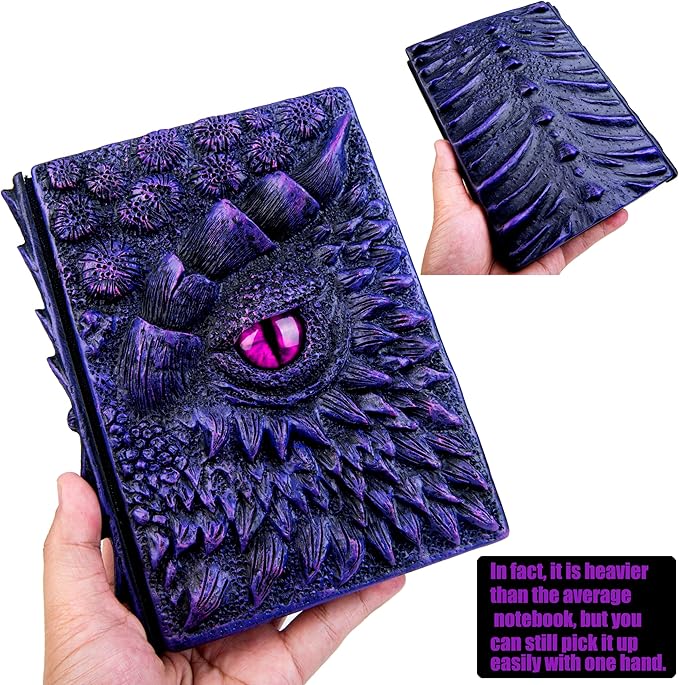 3D Dragon Eye Embossed Journal, Resin Engraving Notebook, Dnd notebook - Image 4