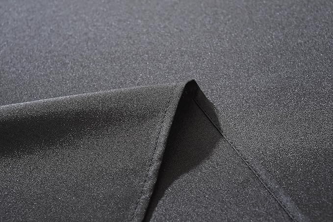 Craft And Party Square Tablecloth, 60 x 60 Inch Black Tablecloth, Polyester - Image 6