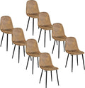 Homy Casa Dining Chairs Set of 8, Modern Mid-Century Style Dining Room Side by HomyCasa
