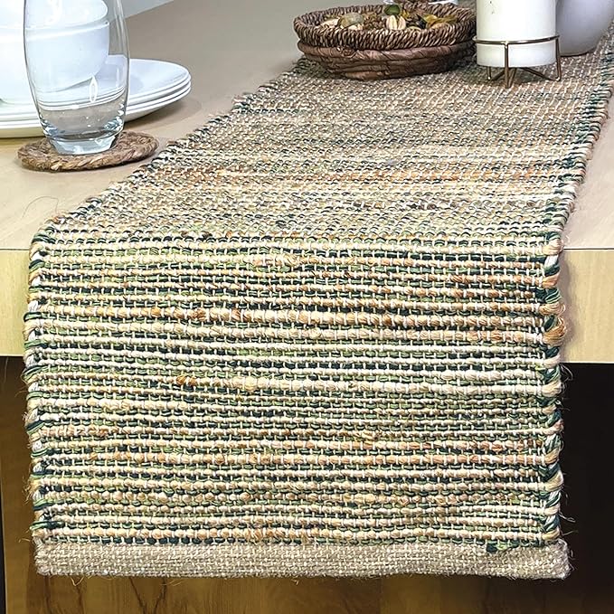 Chardin Home Natural Jute Table Runner 13x72 Inch – Vintage Boho Rustic Table by ChardinHome