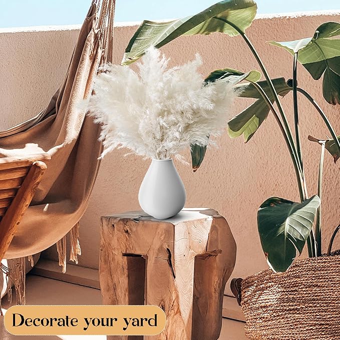 40PCS White Pampas Grass for Home Decor - Image 6