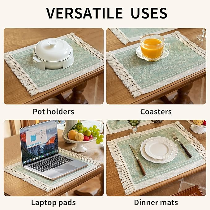 Placemats Set of 4, Waterproof Placemat - Image 6