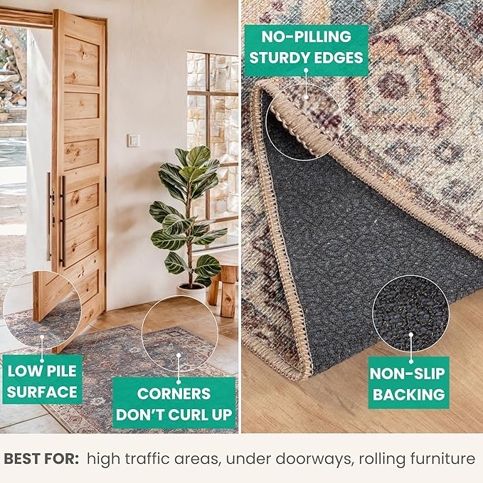 Bloom Rugs Washable Non-Slip 3' x 5' Rug - Image 4
