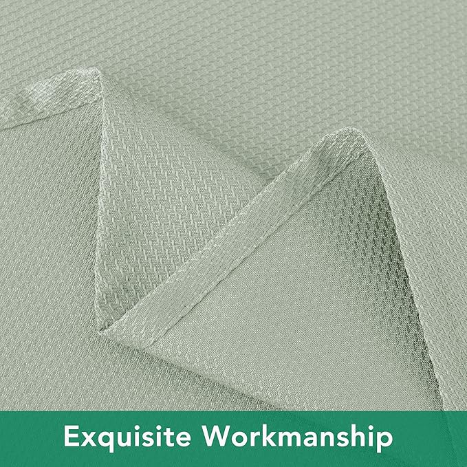 Biscaynebay Square Tablecloth 70x70 Inch-Sage Card Fabric Table Cover-Small - Image 4