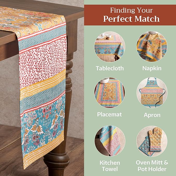 Maison d' Hermine Table runner 100% Cotton Single Layer Table Runners 108 - Image 5