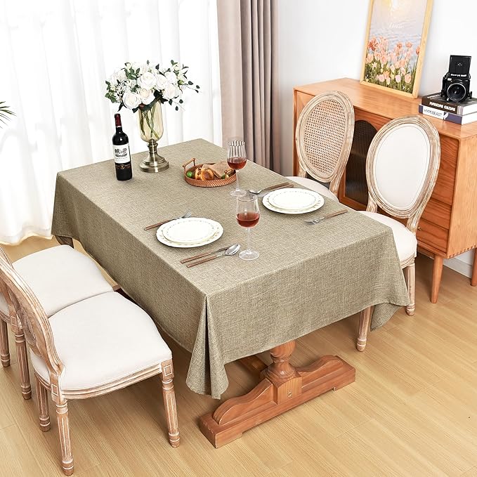 Fitable Faux Linen Table Clothes Rectangle 60 x 144 Inch - Image 7