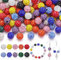 100 Pcs 10 Mixed Colors Rhinestone Beads by TINKRSTUFF