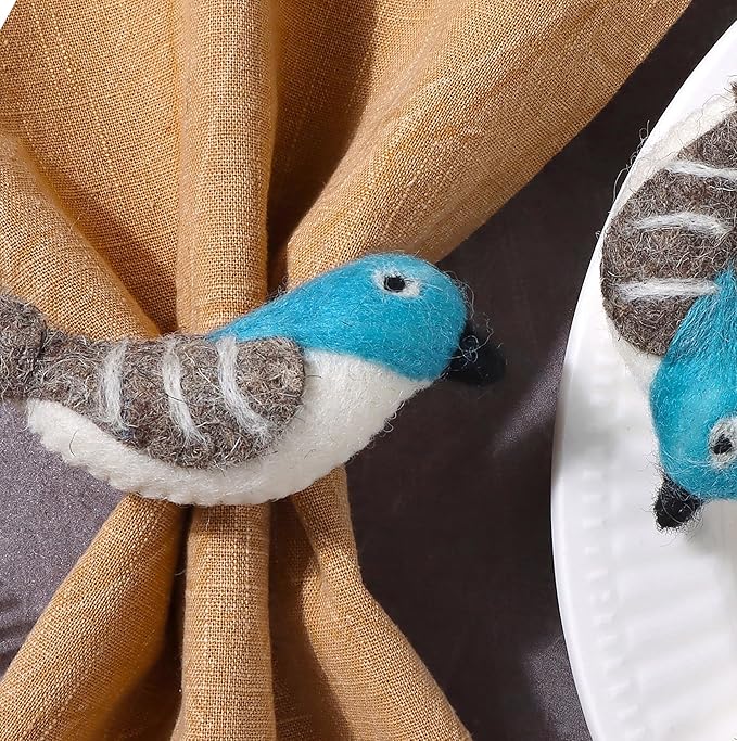 Wool Felt Napkin Ring Set of 8 - Image 5
