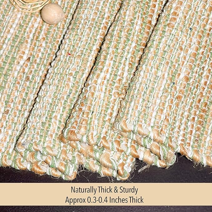 Chardin home Natural Jute Table Runner 13x90 Inch – Vintage Boho Rustic Table - Image 3