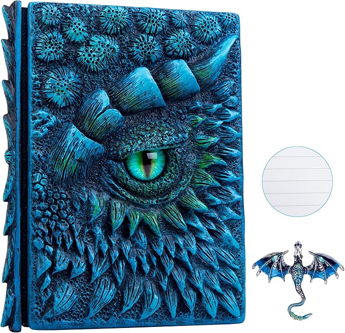 3D Dragon Eye Embossed Journal, Resin Engraving Notebook, Dnd notebook by LZlightactor