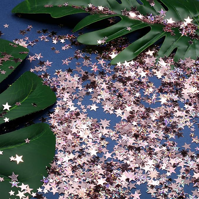 Hestya 60g Star Confetti Glitter Table Confetti Metallic Foil Stars - Image 6