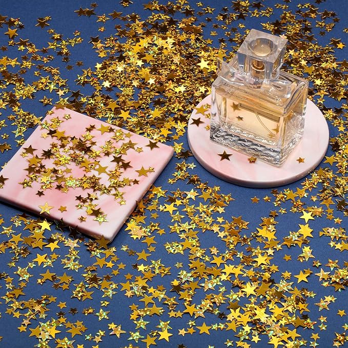 Hestya 60g Star Confetti Glitter Table Confetti Metallic Foil Stars - Image 6
