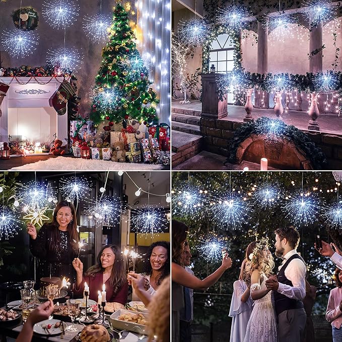 Admitrack Starburst String Lights Christmas Lights, 225 LED 8 Modes Dimmable - Image 5