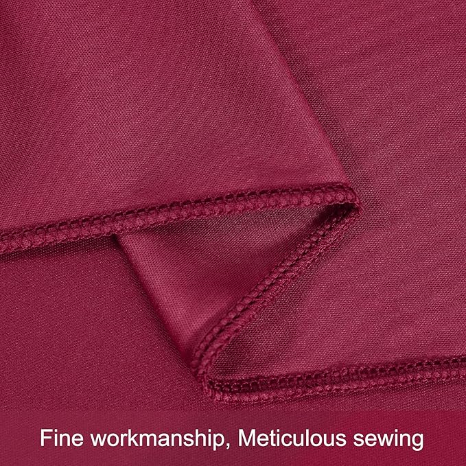 50ft x 12ft Burgundy Backdrop Curtains Wrinkle Free Backdrop Curtain - Image 8