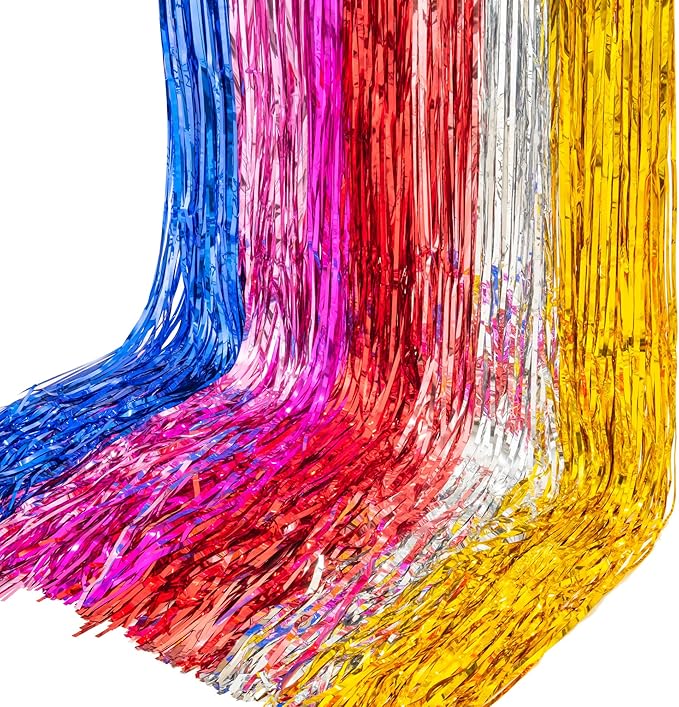 Foil Fringe Curtain Party Decorations - Image 8
