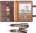 Robrasim Handmade Leather Sketchbook Cover, Artist Sketch Pad Holder by Robrasim