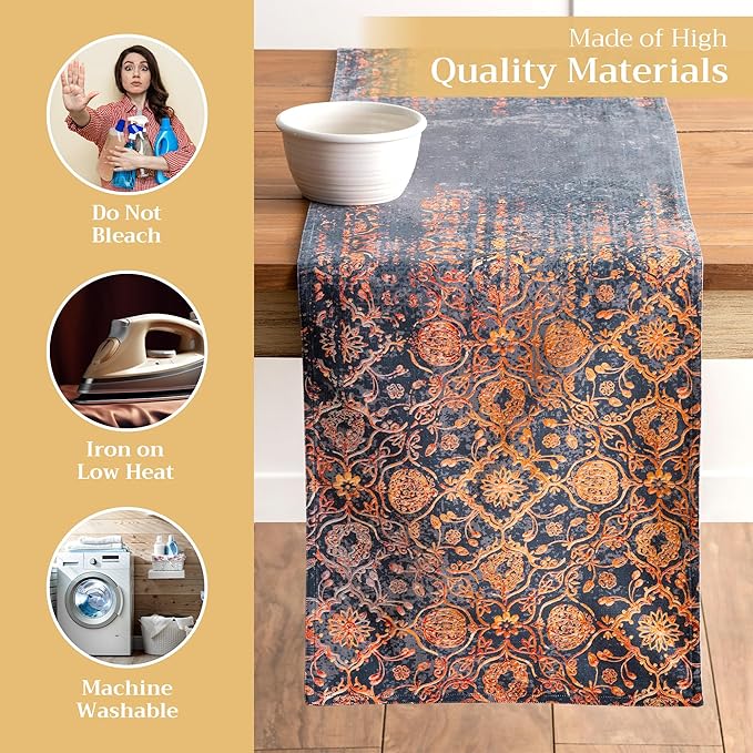 Maison d' Hermine Table Runner 100% Cotton Double Layer Table Runners 108 - Image 3