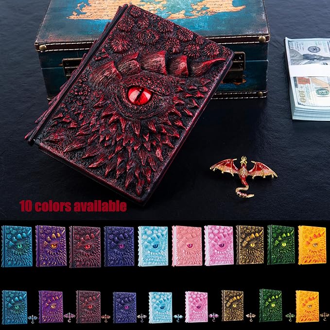 3D Dragon Eye Embossed Journal, Resin Engraving Notebook, Dnd notebook - Image 7