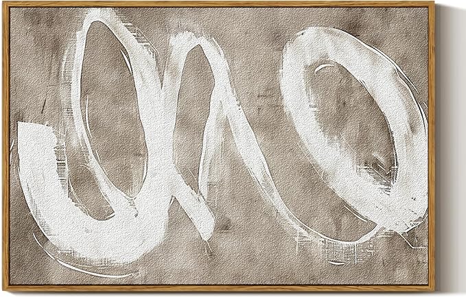 ARPEOTCY Large Framed Canvas Wall Art, 24x36 Inch, Modern Minimalist Abstract by ARPEOTCY