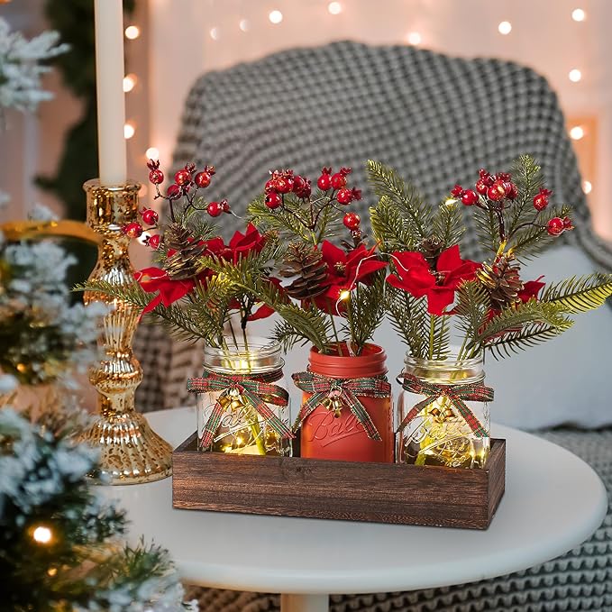 3 Pcs Mason Jar Centerpiece Decorations - Image 5
