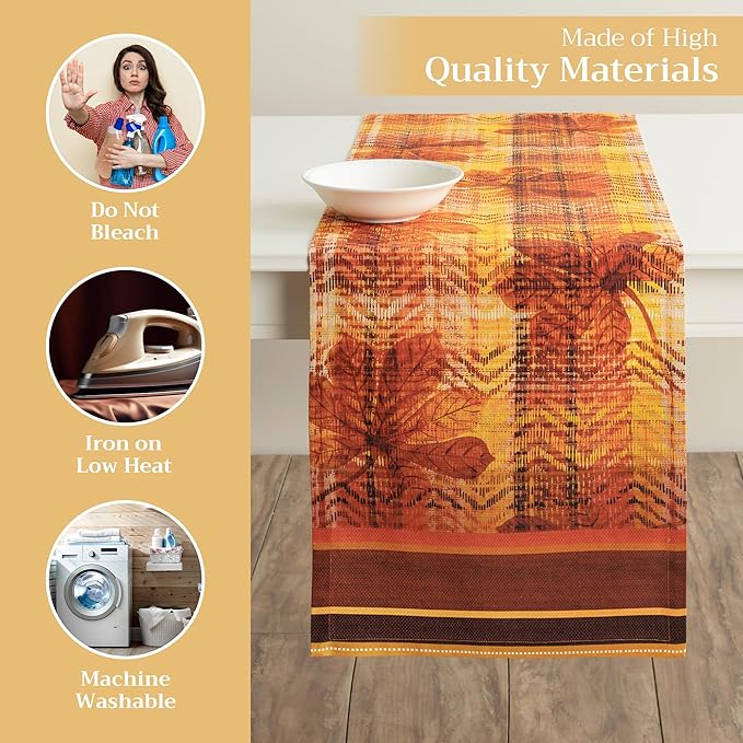 Maison d' Hermine Table Runner 100% Cotton Double Layer Table Runners 108 - Image 3