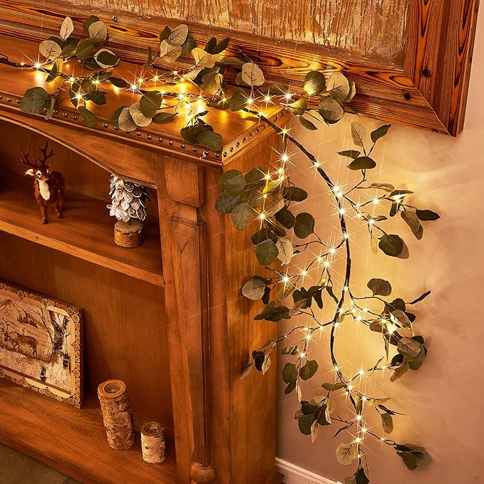 Birchlitland Decorative Garland Lights 6FT 96 LED Fairy Lights, Lighted by Birchlitland
