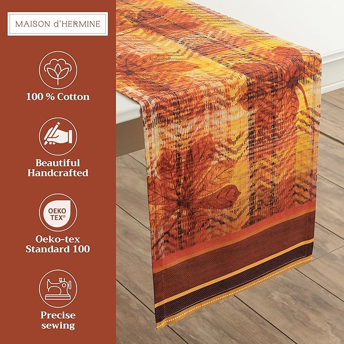 Maison d' Hermine Table Runner 100% Cotton Single Layer Table Runners 108 - Image 2