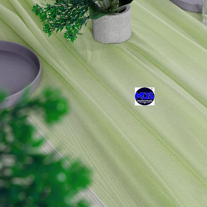 MDS 2 Pack 10ft Chiffon Table Runner 29 x 120 Inches Sheer Wedding Runner - Image 6