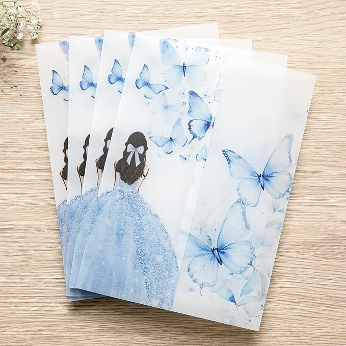 PONATIA 50 PCS Vellum Jackets for 5x7 Invitations - Image 2