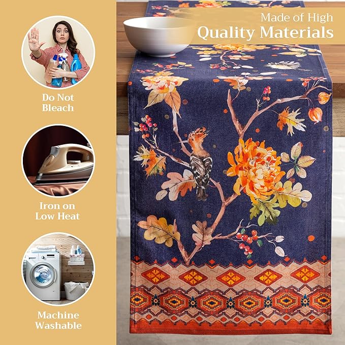 Maison d' Hermine Table Runner 100% Cotton Double Layer Table Runners 72 inches - Image 3