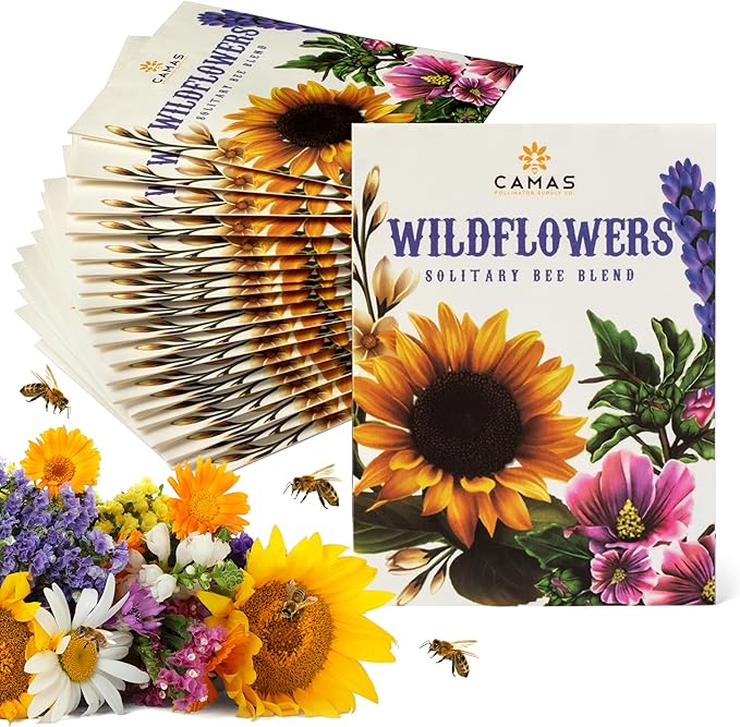 Camas- Pollinator Wildflower Seed Packets by CAMASPOLLINATORSUPPLYCO