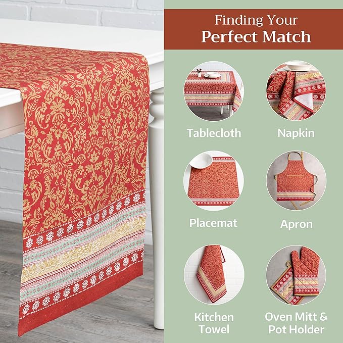 Maison d' Hermine Table Runner 100% Cotton Single Layer Table Runners 72 inches - Image 5