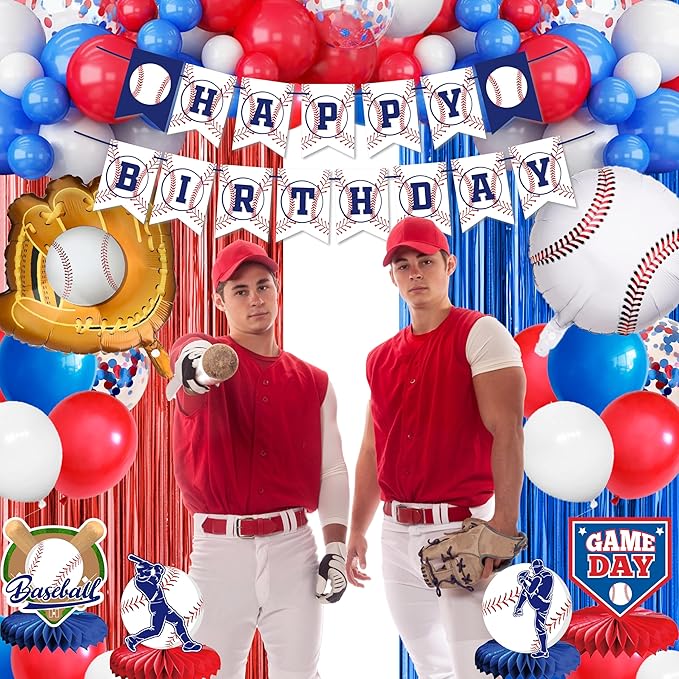 Baseball Party Decorations, Baseball Birthday Party Supplies Kit, Include Sport - Image 4