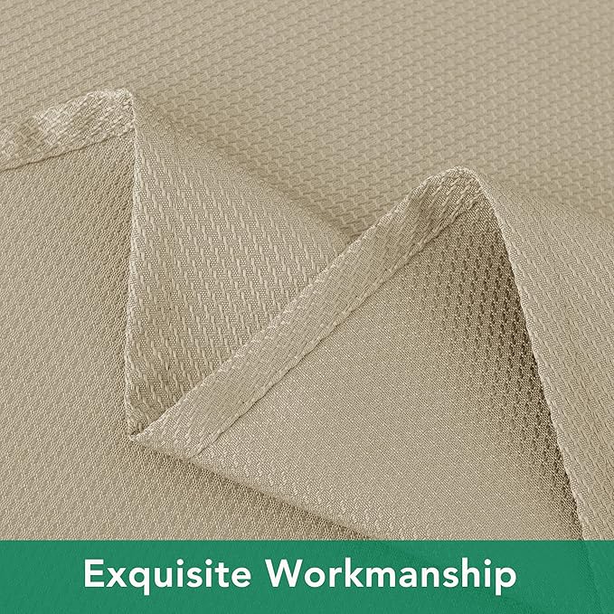 Biscaynebay 2 Pack Textured Fabric Round Tablecloths 60'' - Image 4