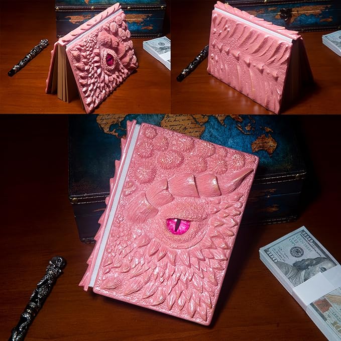 3D Dragon Eye Embossed Journal, Resin Engraving Notebook, Dnd notebook - Image 4
