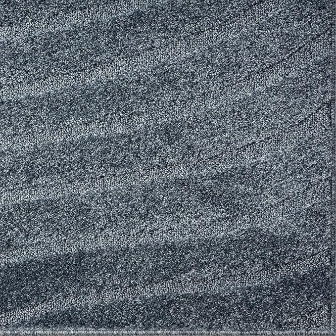 LUXE WEAVERS Modern Geometric Wave Blue 2x3 Area Rug - Image 9