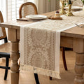 Table Runner 48 Inches Long, Waterproof Boho Table Runner by UWWGKK