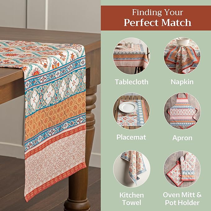 Maison d' Hermine Table Runner 100% Cotton Single Layer Table Runners 72 inches - Image 5