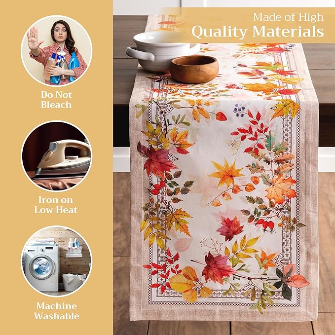 Maison d' Hermine Table Runner 100% Cotton Single Layer Table Runners 72 inches - Image 3
