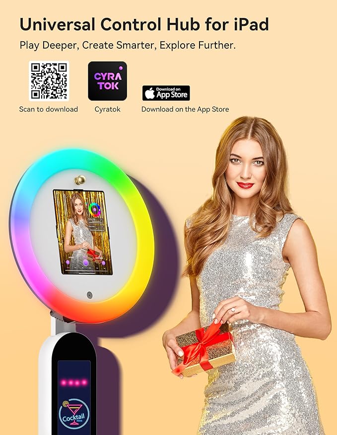Photo Booth Stand for ipad Customized Logo Metal Selfie Photobooth Machine Fits - Image 5
