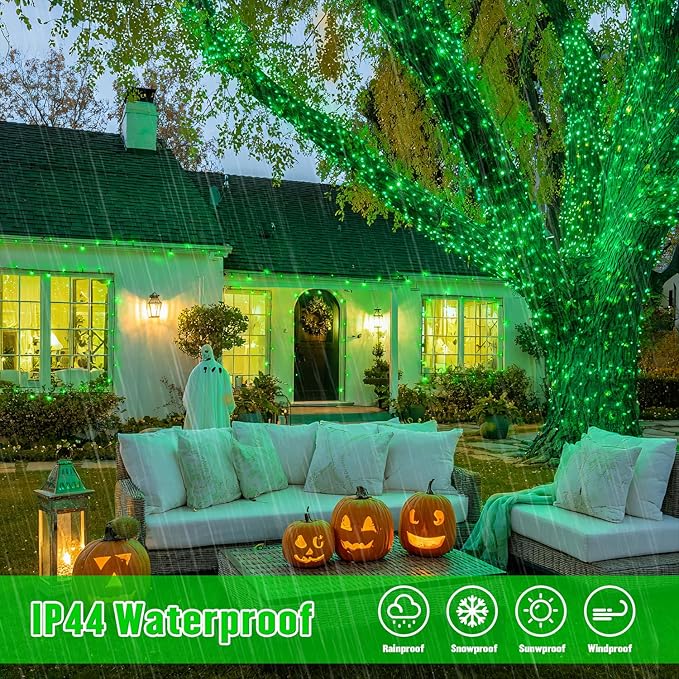 JMEXSUSS 2 Pack Green Solar Lights - Image 4