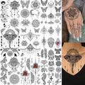 28 Sheets Tribal Black Temporary Tattoos by EGMBGM