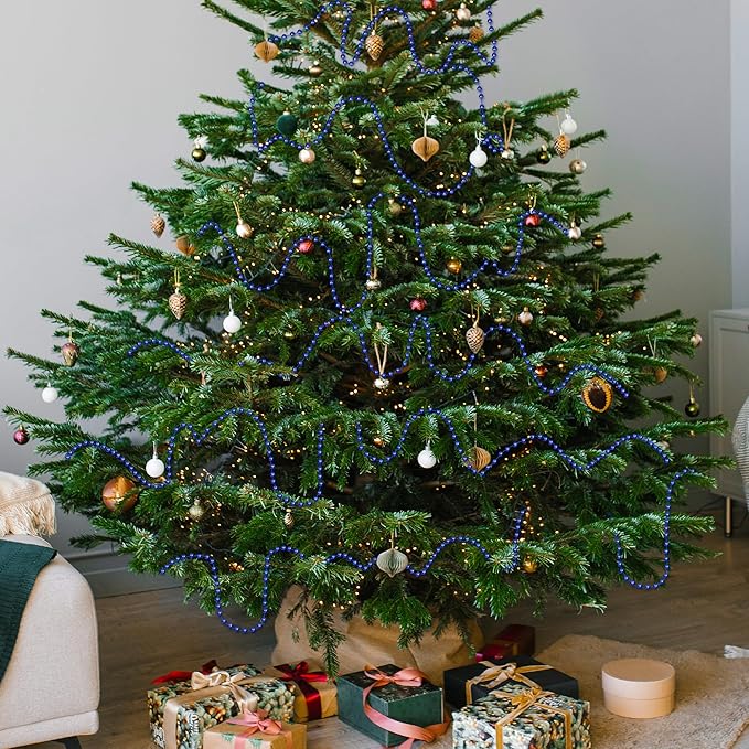 100 FT Christmas Tree Beads, Christmas Tree Garland Decoration, Plastic Hanging - Image 4