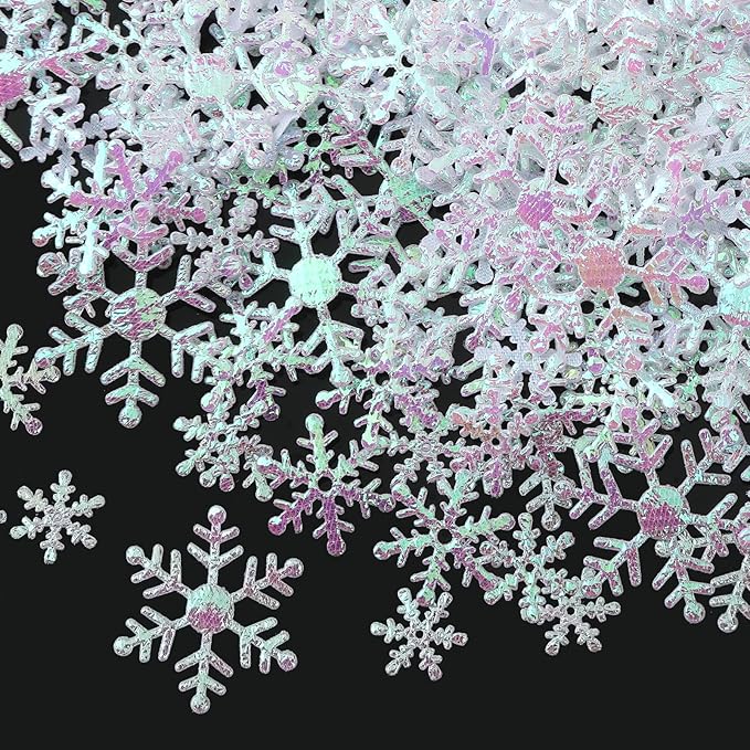 MARFOREVER Snowflake Confetti Decorations, Winter Snowflake Glitter Confetti - Image 7