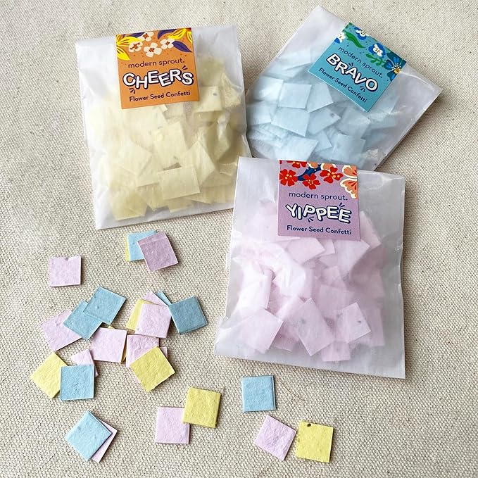 Modern Sprout Plantable Seed Paper Confetti Poppers Refill Packs - Image 4